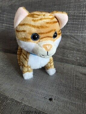 Kitty Cat Kid Connection Walking Pet Meows Kitten Tabby Plush b252